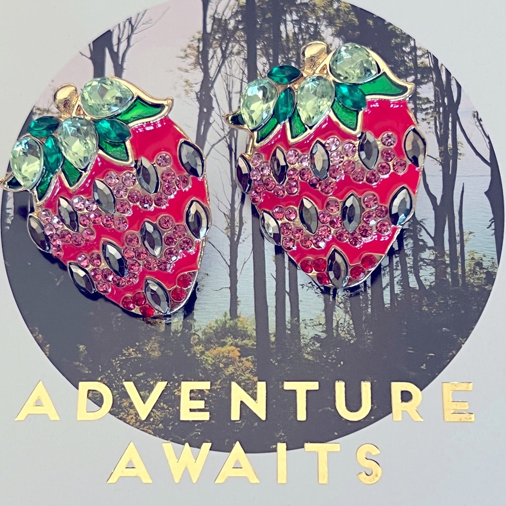 New Strawberry Women Fashion Earrings